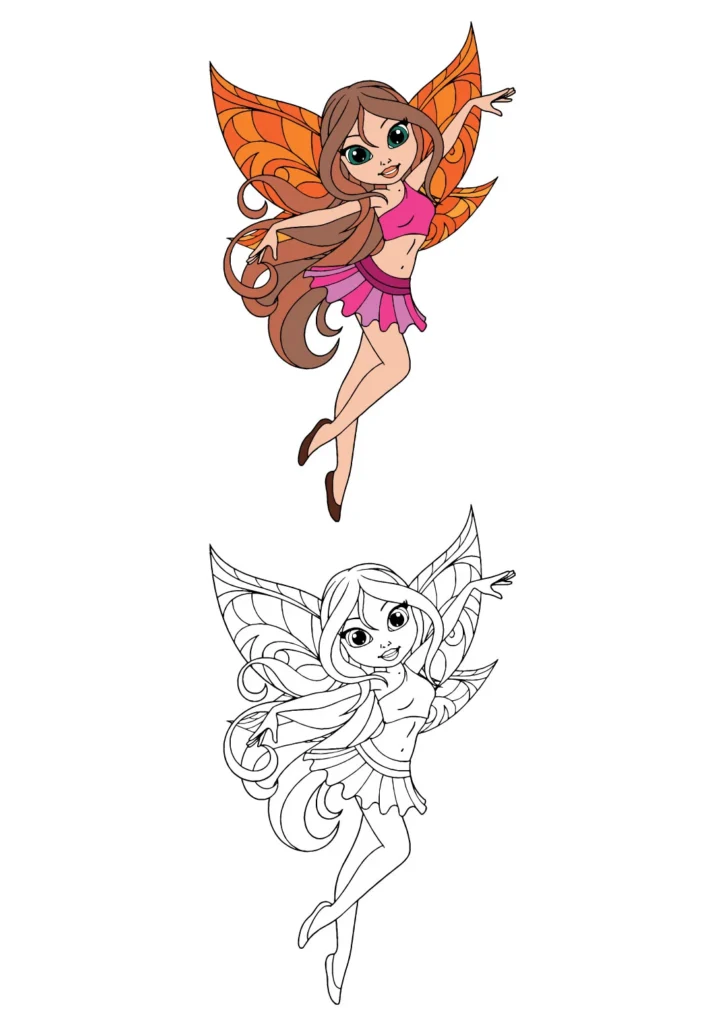 Grace Fairy Coloring Page