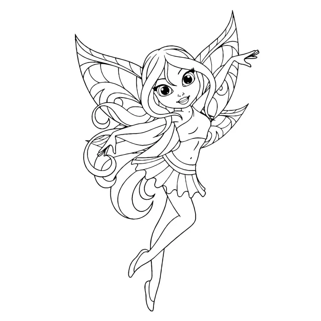 Grace Fairy Coloring Page