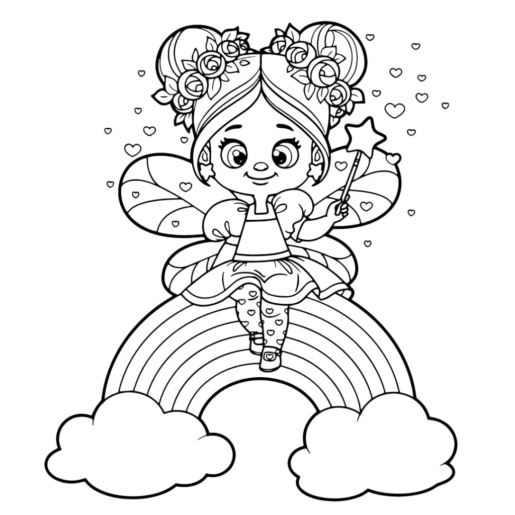 Jasper Spectrum Fairy Coloring Page