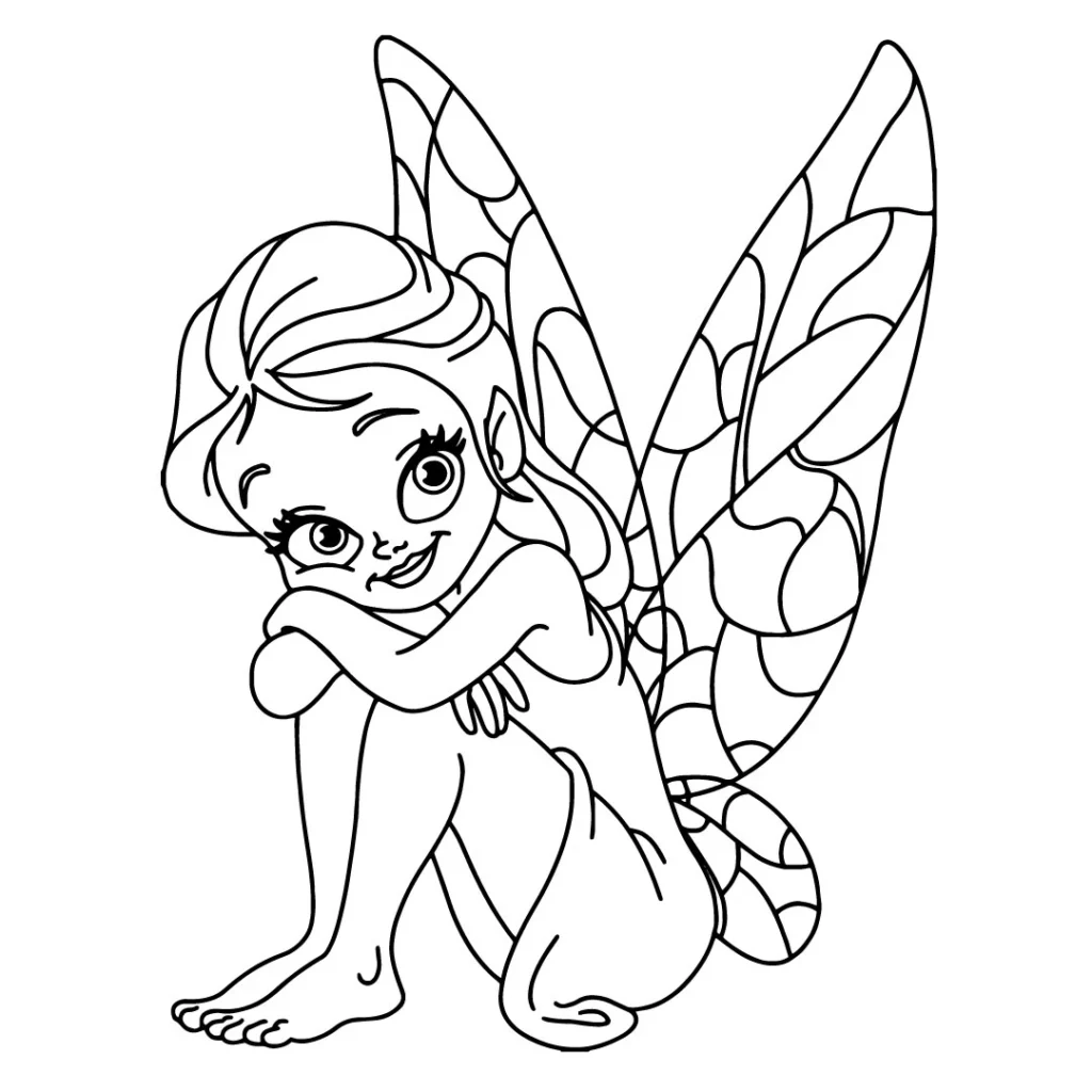 Tiana Fairy Coloring Page