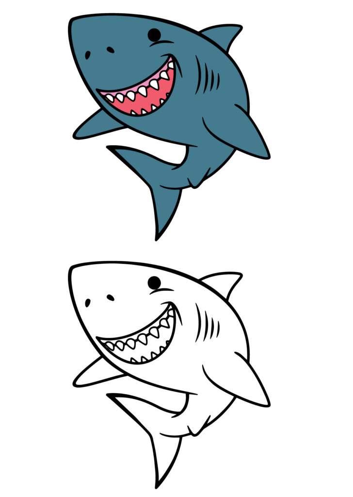 Baby Shark Coloring Page