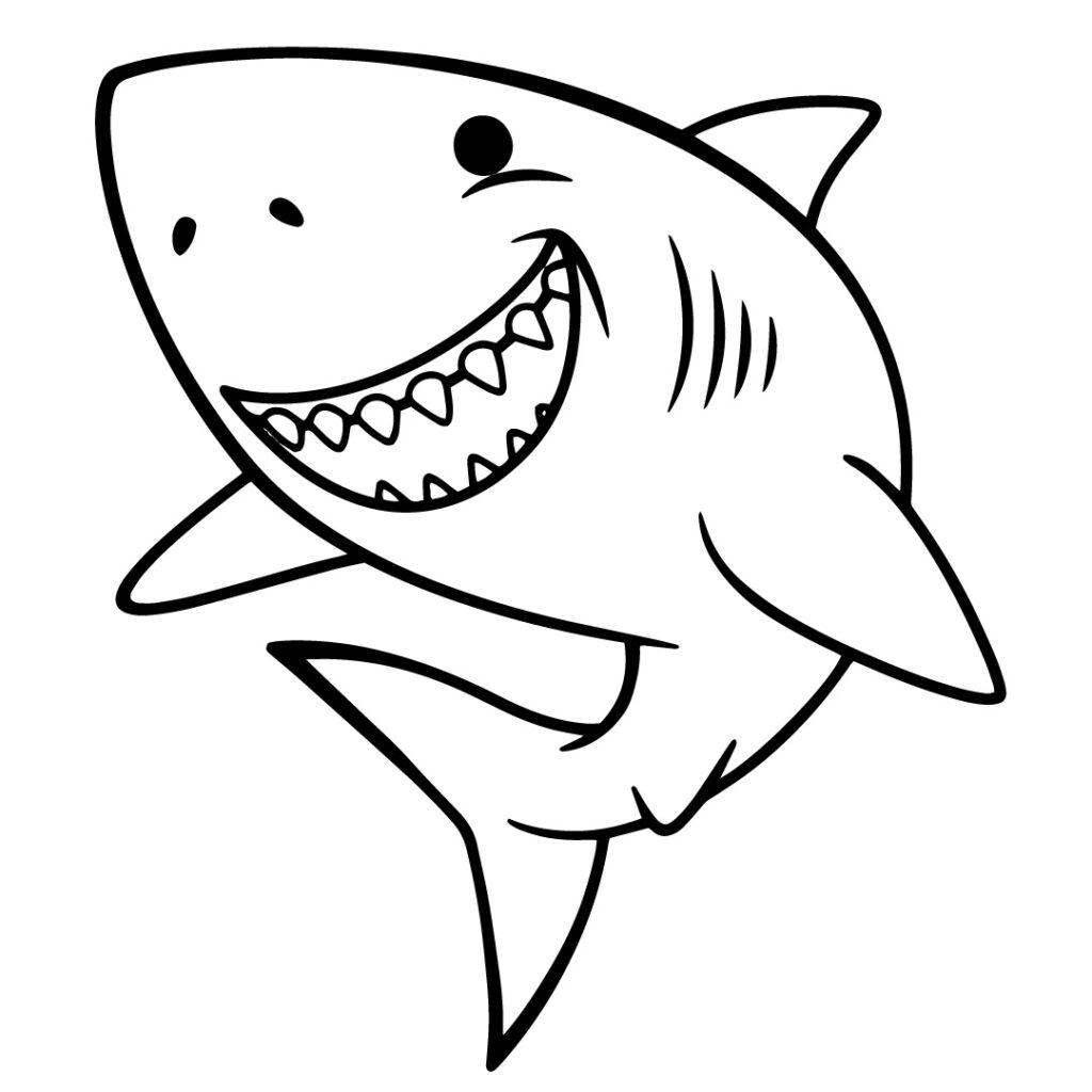 Baby Shark Coloring Page