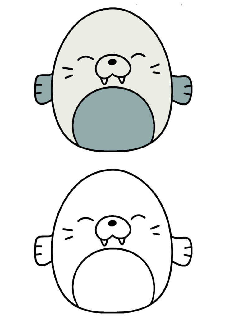 Squishmallow Coloring Page