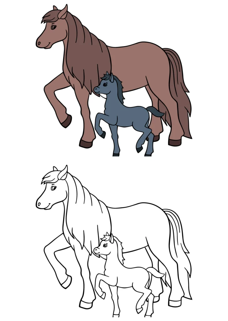 Horse Coloring Page