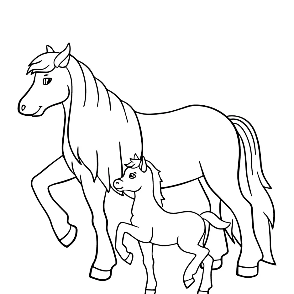 Horse Coloring Page