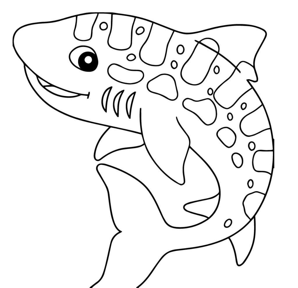 Leopard Shark Coloring Page