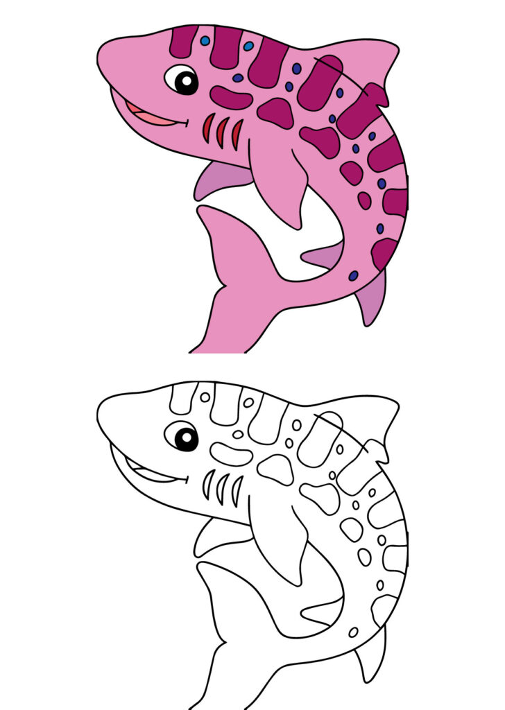 Leopard Shark Coloring Page