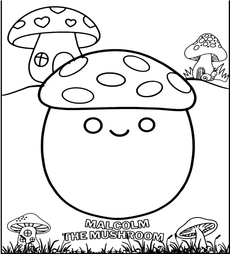 Squishmallow Coloring Page