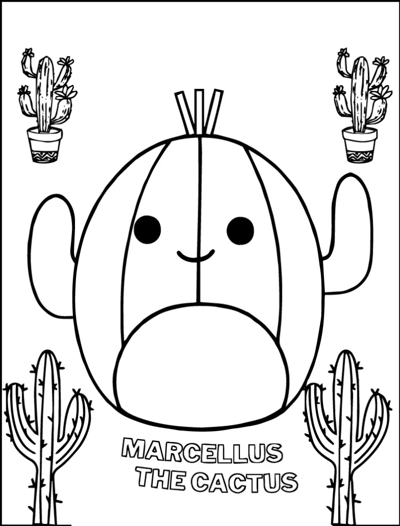 Squishmallow Coloring Page