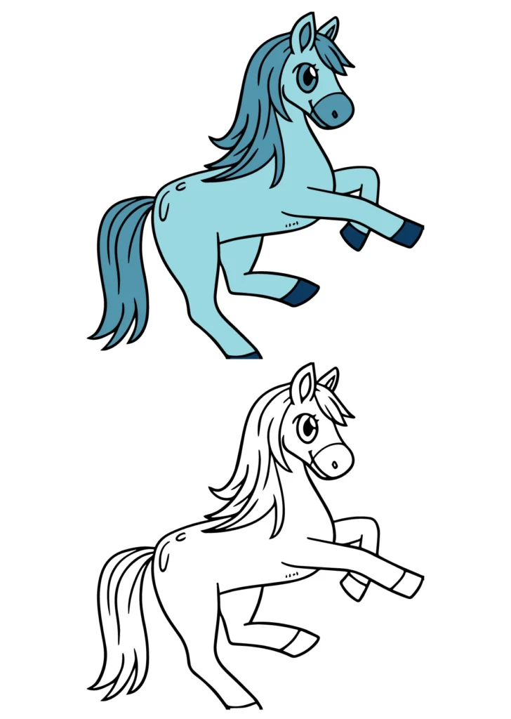 Pony horse Coloring Page