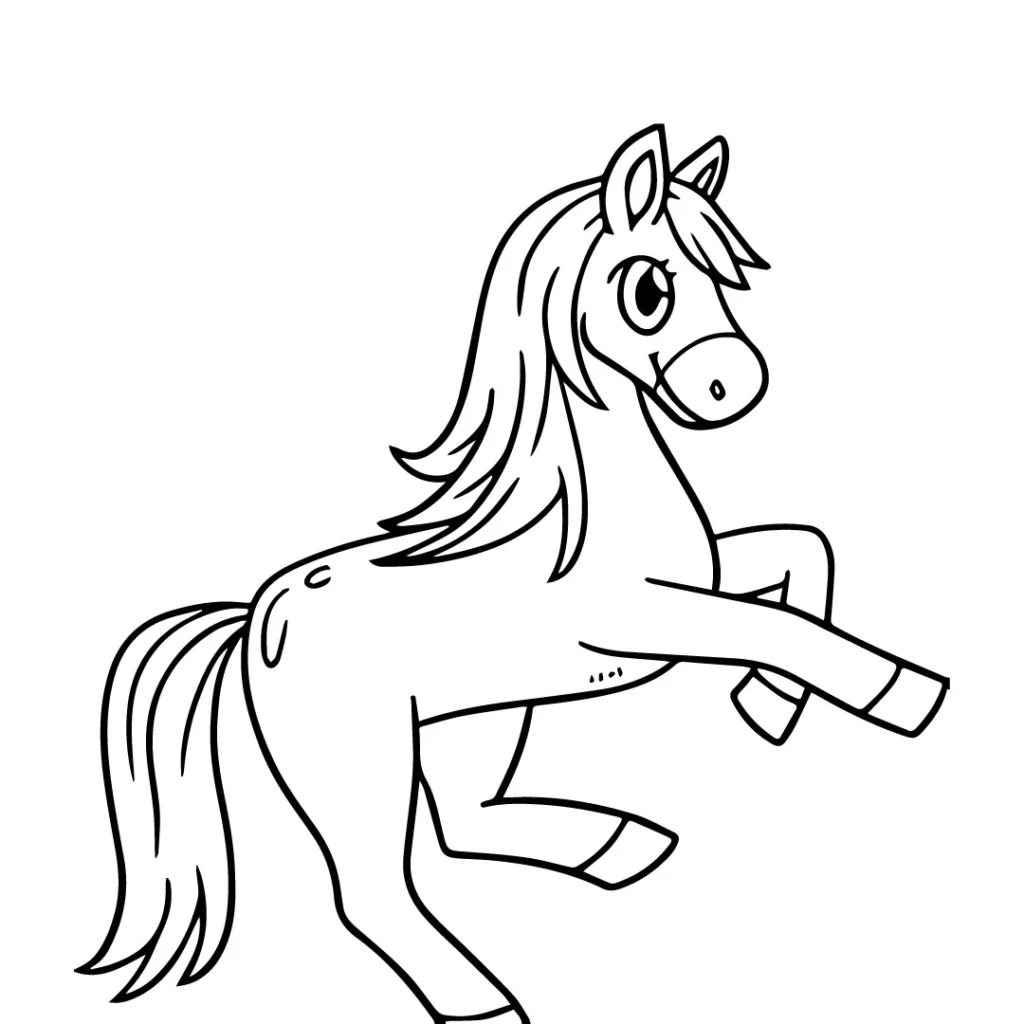 Pony horse Coloring Page