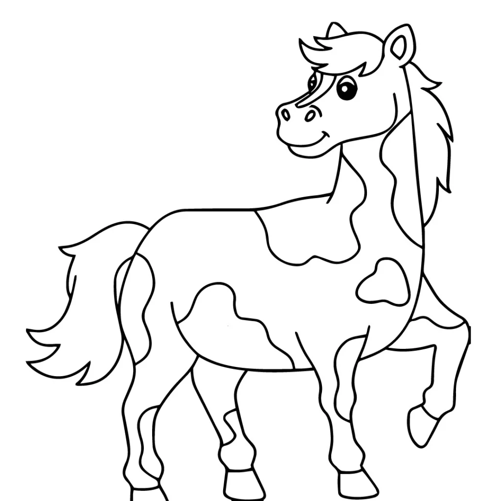 Prancing Horse Coloring Page