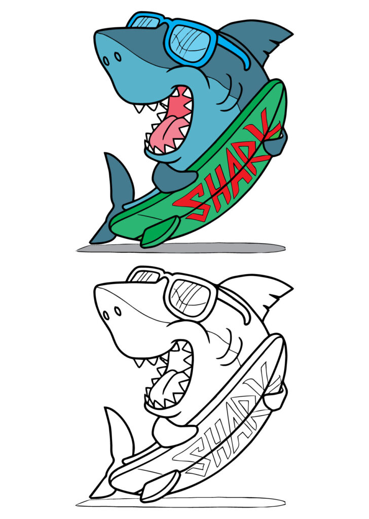 Shark Coloring Page