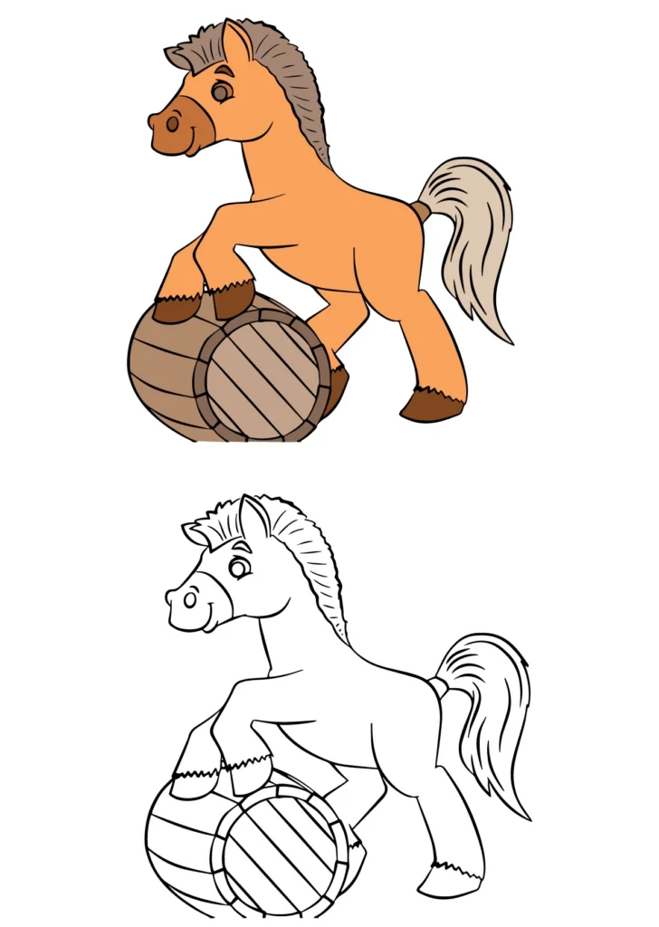 Pony Horse Coloring Page