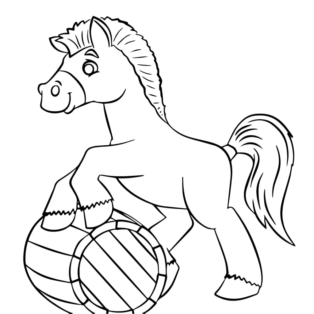 Pony Horse Coloring Page