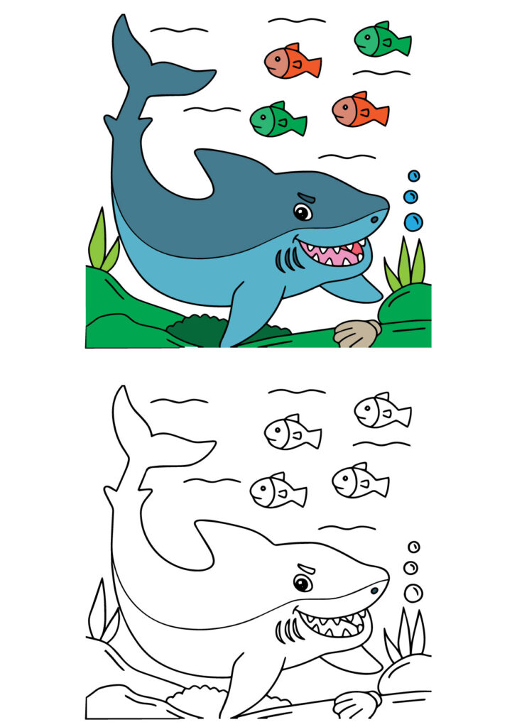 Shark Coloring Page