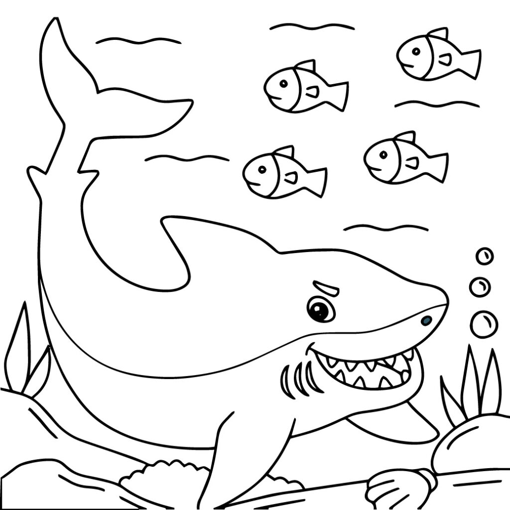 Shark Coloring Page