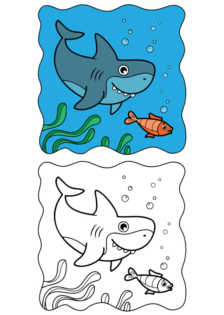 Shark Coloring Page