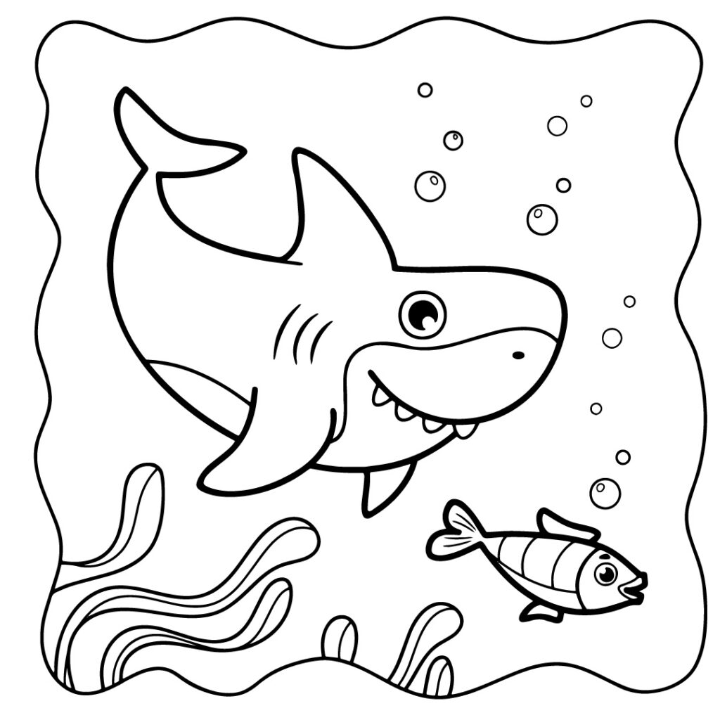 Shark Coloring Page