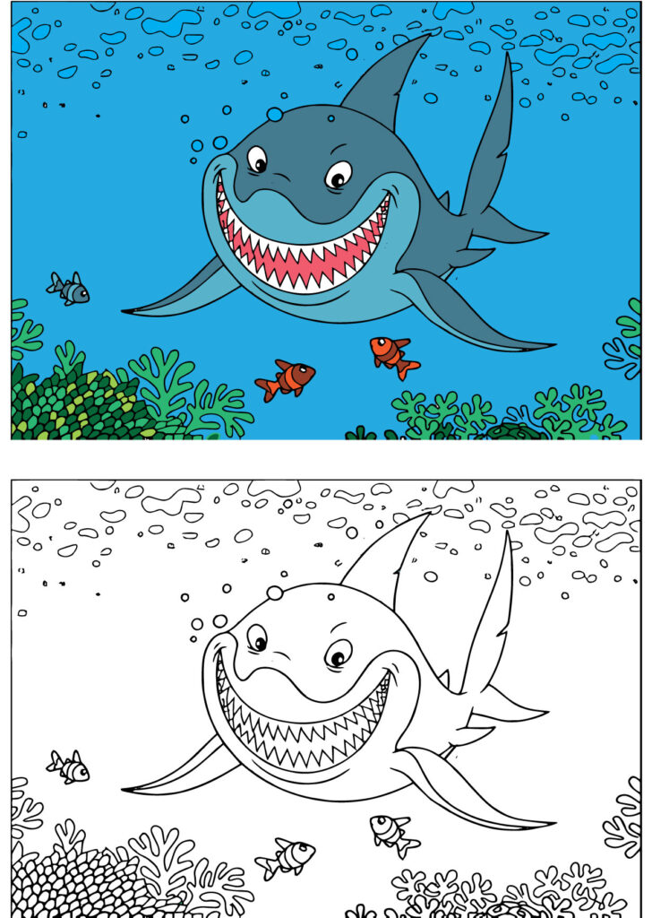 Shark Coloring Page