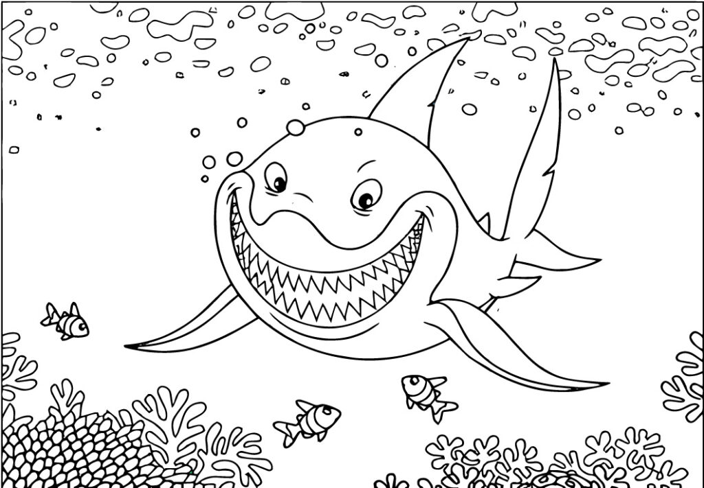 Shark Coloring Page