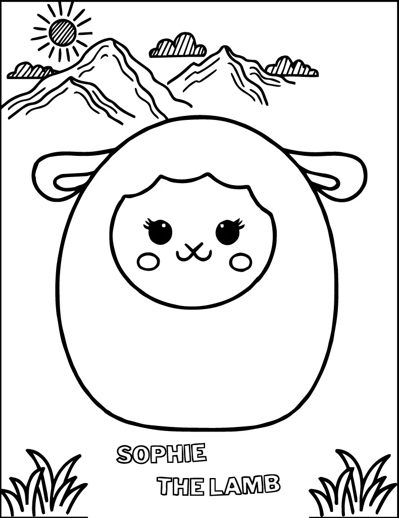 Squishmallow Coloring Page