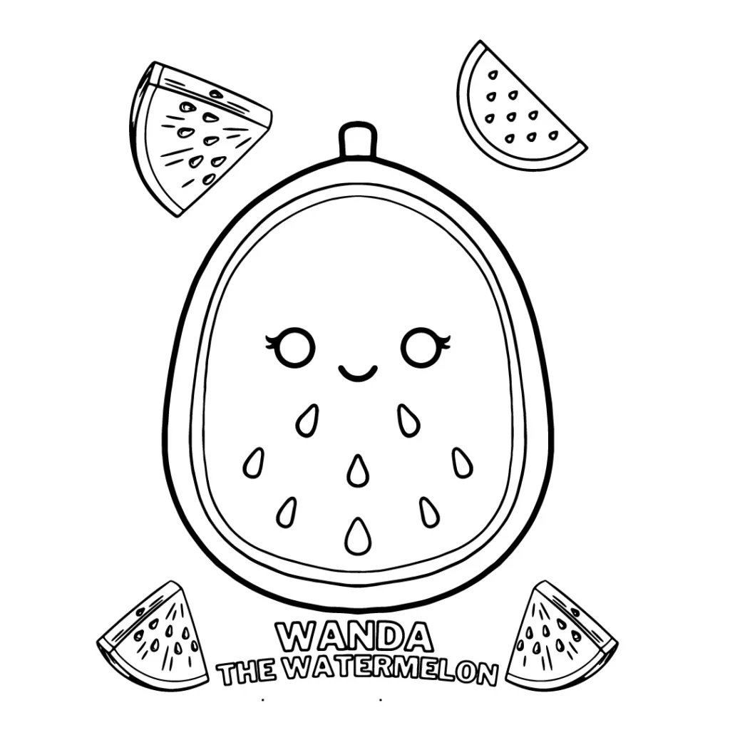 Squishmallow Coloring Page