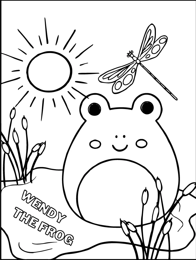 Squishmallow Coloring Page