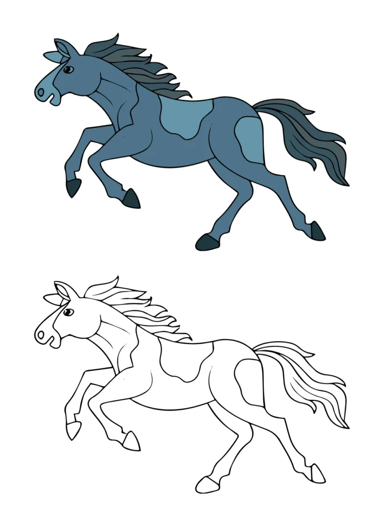 Wild Horse Coloring Page