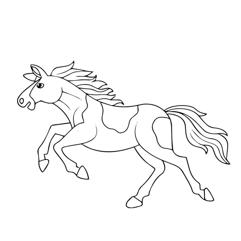 Wild Horse Coloring Page