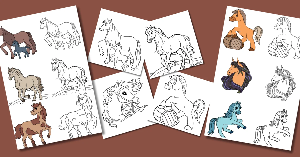 horse coloring pages