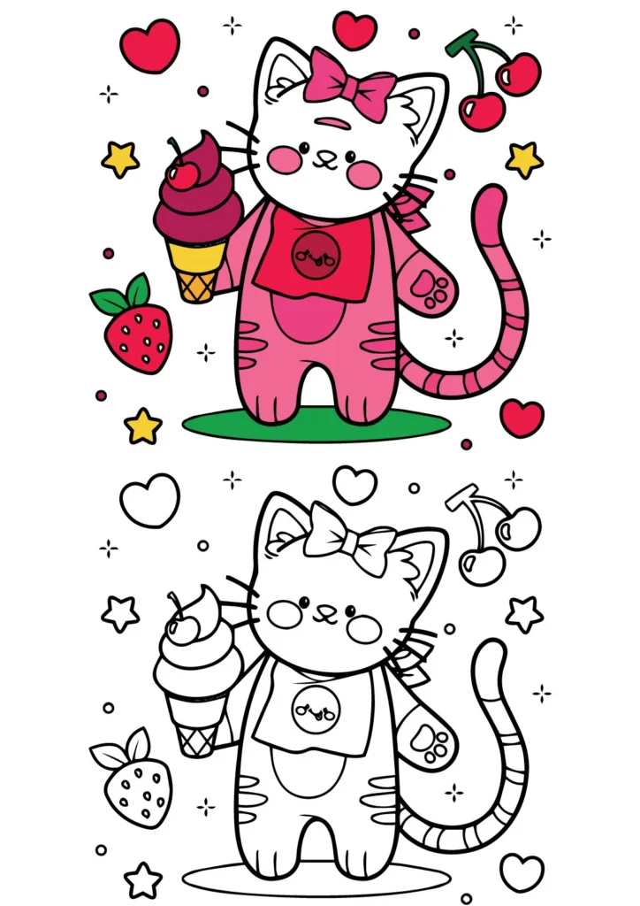 Hello Kitty Coloring Pages