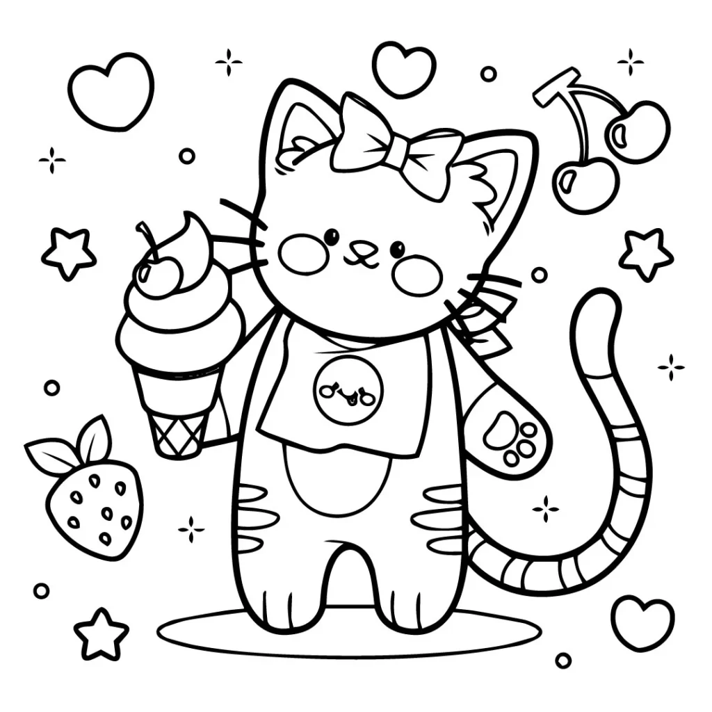 Hello Kitty Coloring Pages