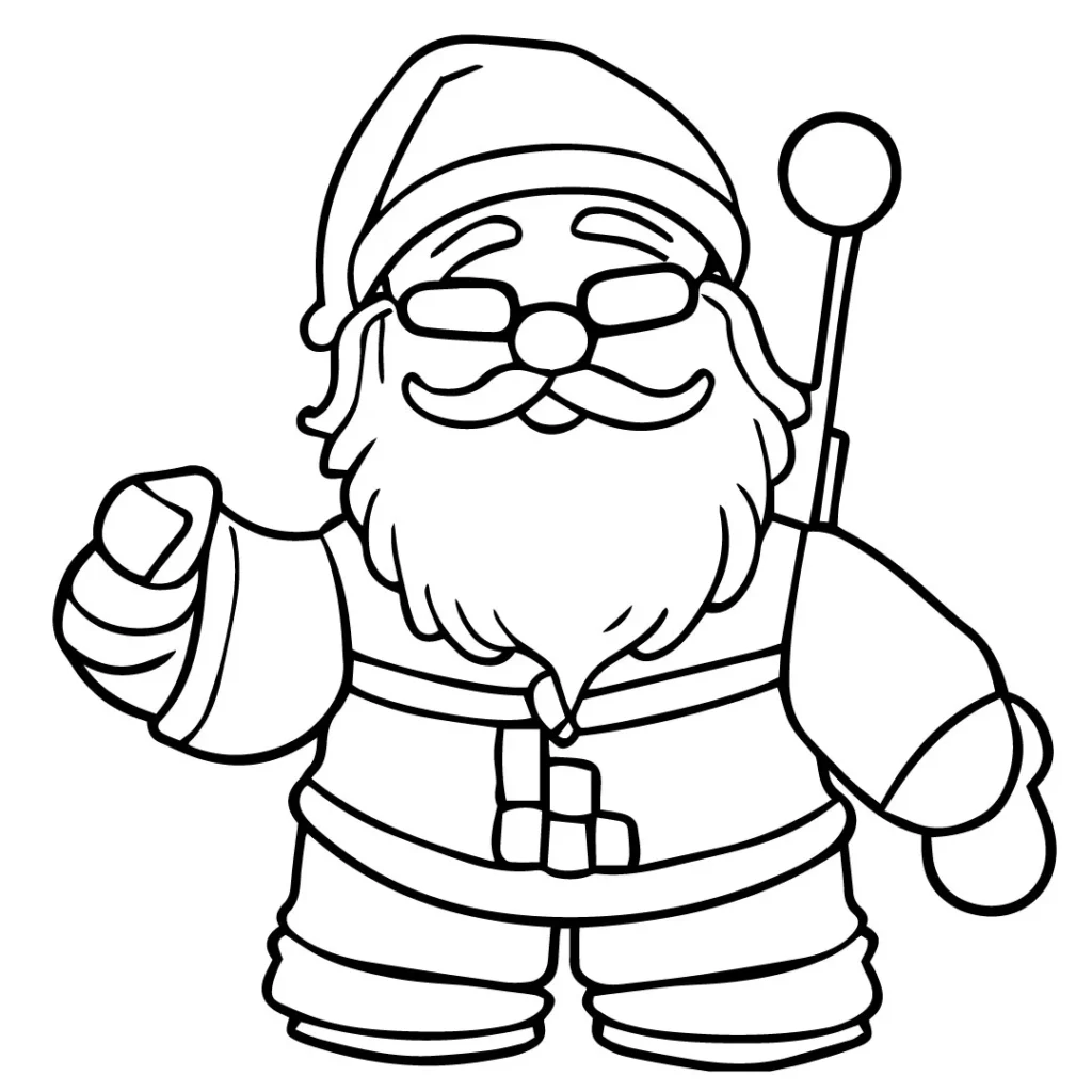 Santa Coloring Page