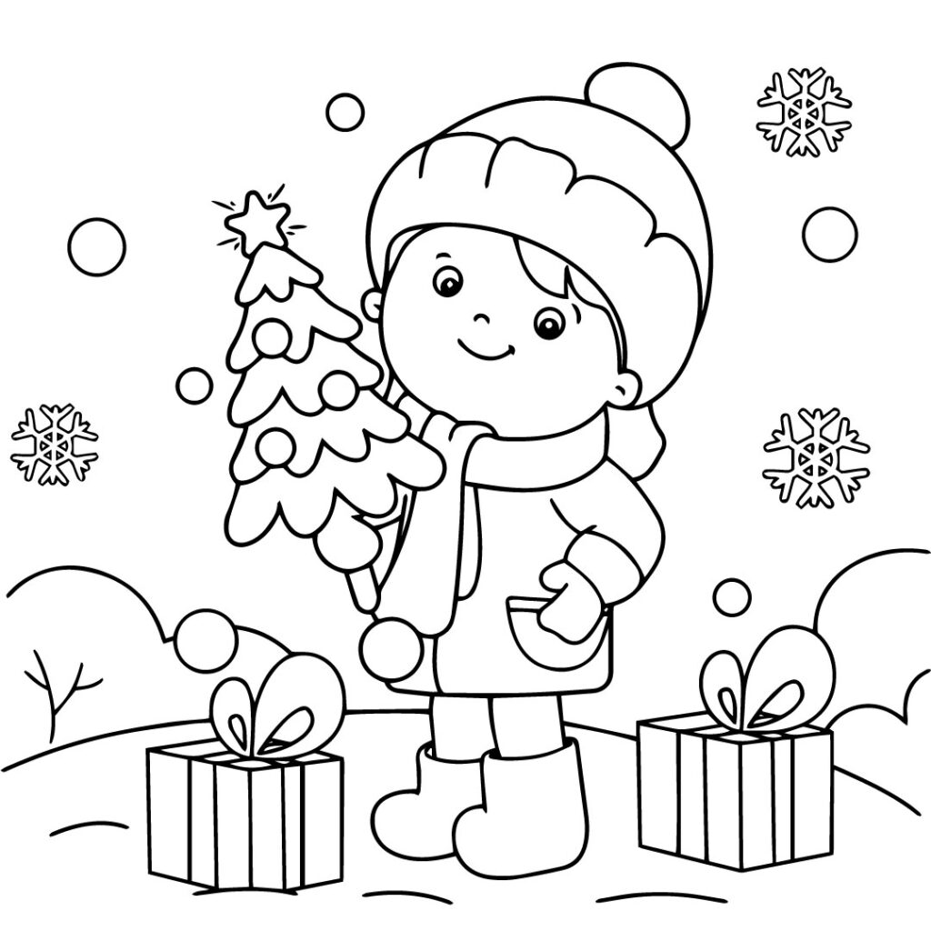 Winter coloring pages