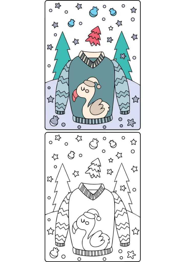 Winter coloring pages