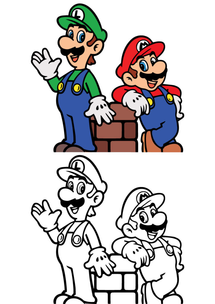 Mario coloring pages