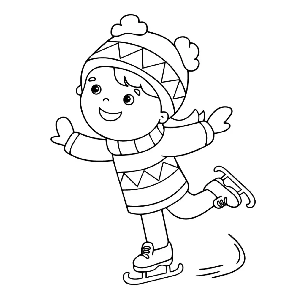 Winter coloring pages