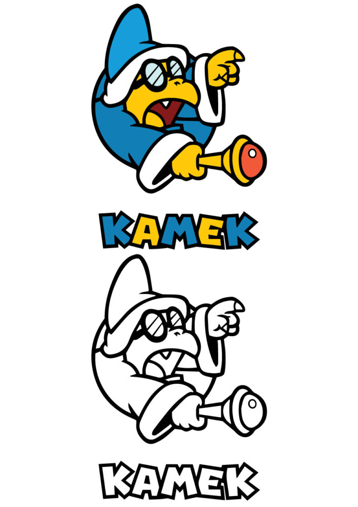 Kamek coloring page