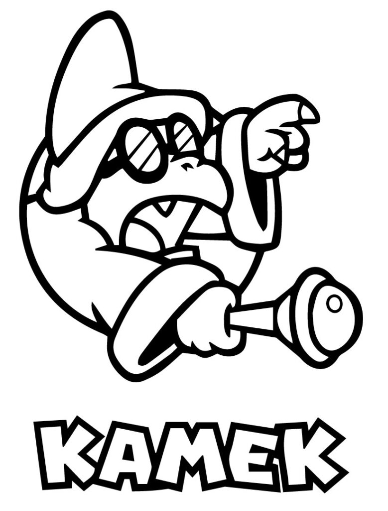 Kamek coloring page