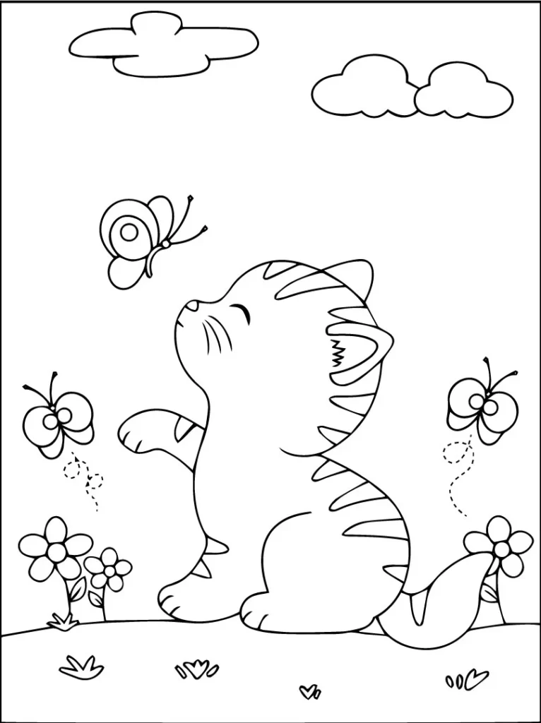 Hello Kitty Coloring Pages