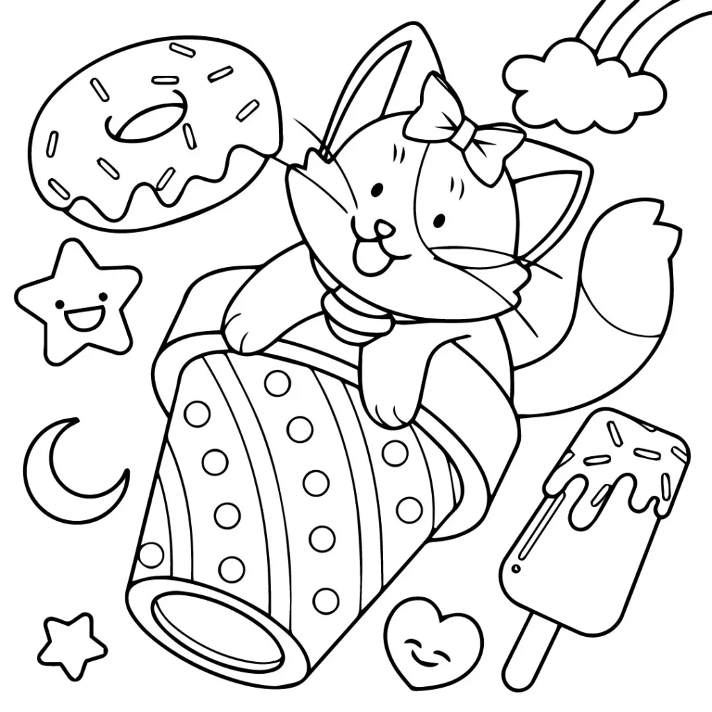 Hello Kitty Coloring Pages