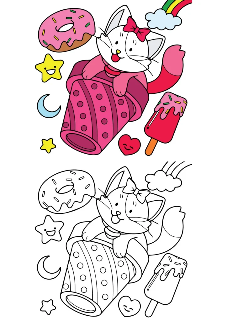 Hello Kitty Coloring Pages