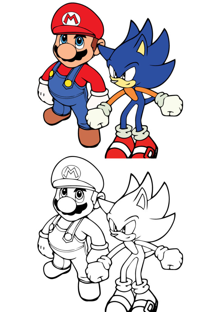 Mario coloring pages