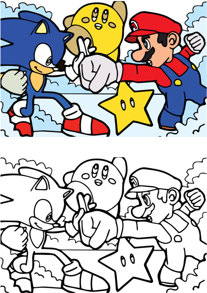 Mario coloring pages