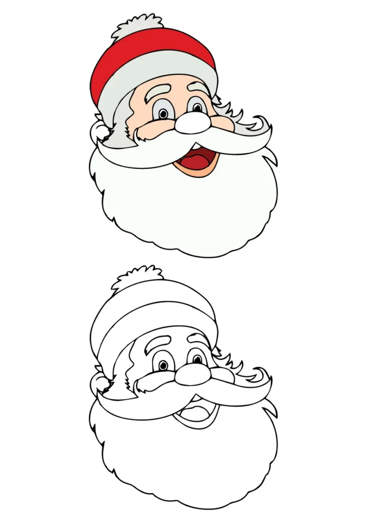 Santa Coloring Page