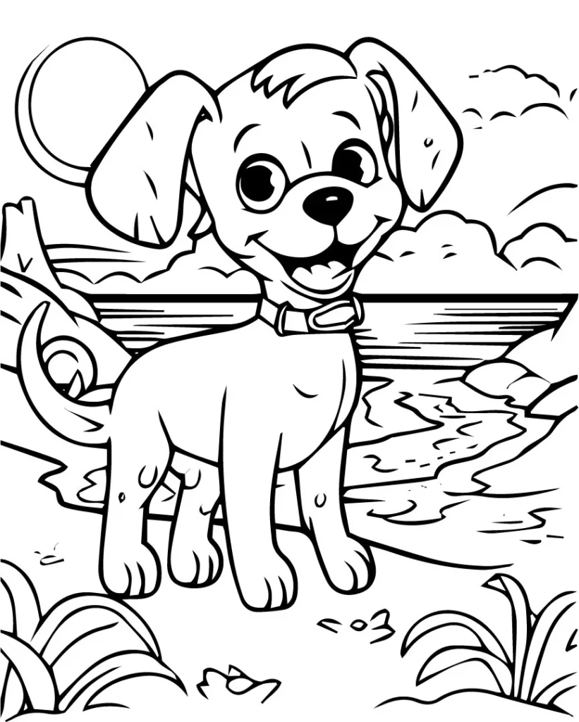 Puppy Coloring Pages