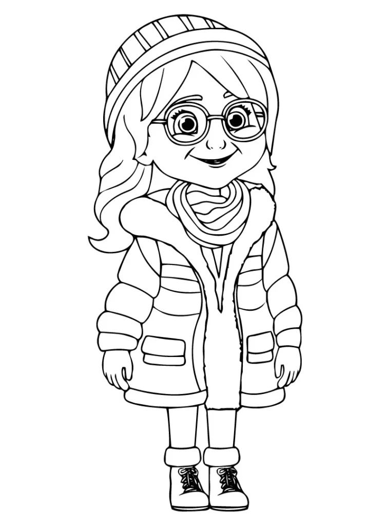 Winter coloring pages