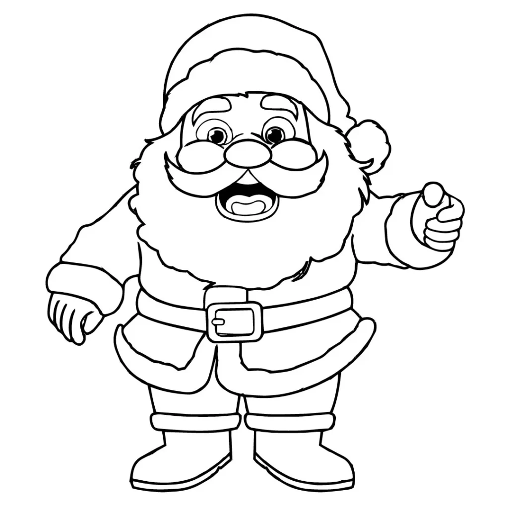 Santa Coloring Page