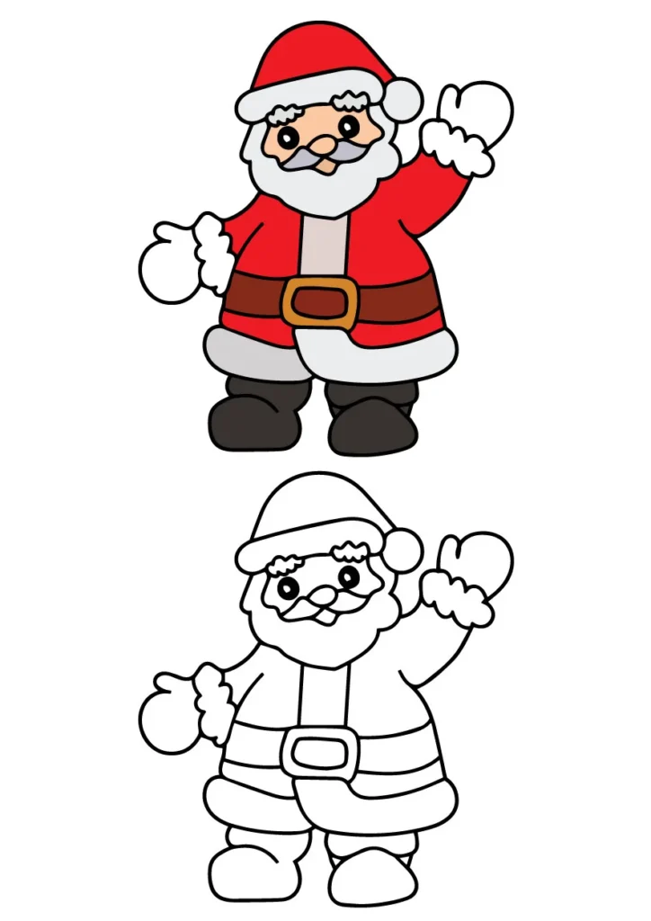 Santa Coloring Page